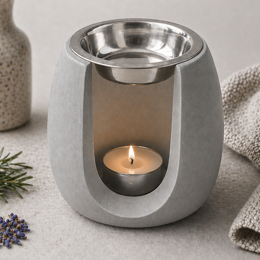 Quemador de wax melts – cemento artesanal